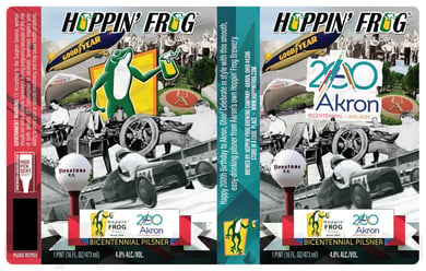 Hoppin’ Frog & Akron, OH Team Up For Bicentennial Pilsner