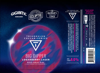 Ecliptic Brewing, Gigantic & Bauman’s Cider Collaborate on Big Dipper / Neon Astronaut / Luminosity