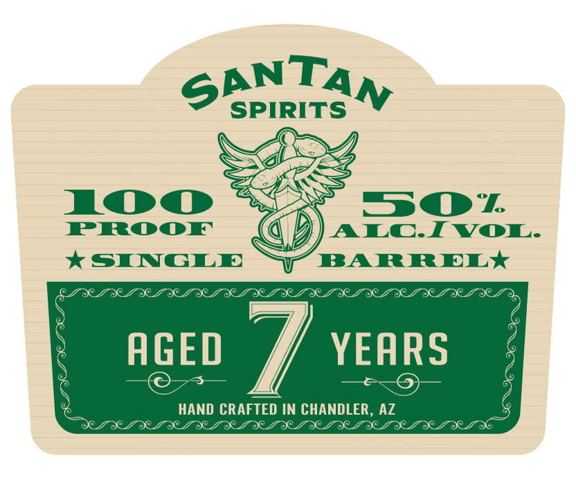 SanTan Spirits Butcher Jones 7 Year Single Barrel Arizona Straight Rye Whiskey