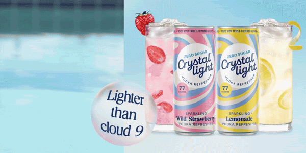 Brewery One Collective Crystal Light Vodka Refreshers.