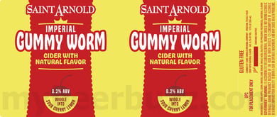 Saint Arnold Adding Imperial Gummy Worm Cider Cans