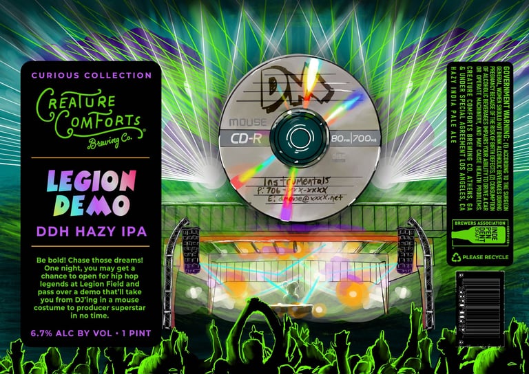 2025 Creature Comforts Legion Demo 16oz Cans.