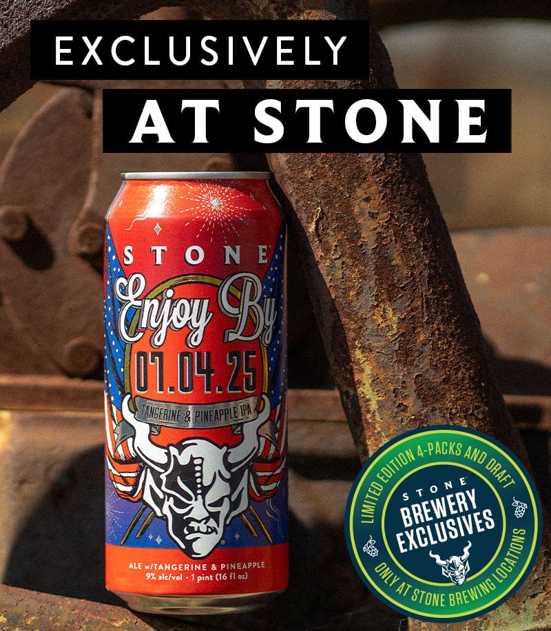 Stone Releasing Enjoy By 07.04.25 Tangerine & Pineapple IPA