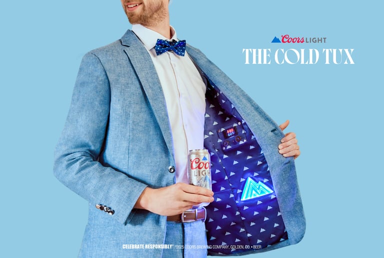 2025 Coors Light Chilling Wedding Tux.