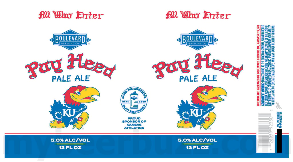Boulevard Adding Pay Heed & Unfiltered Wheat Kansas Athletics Cans