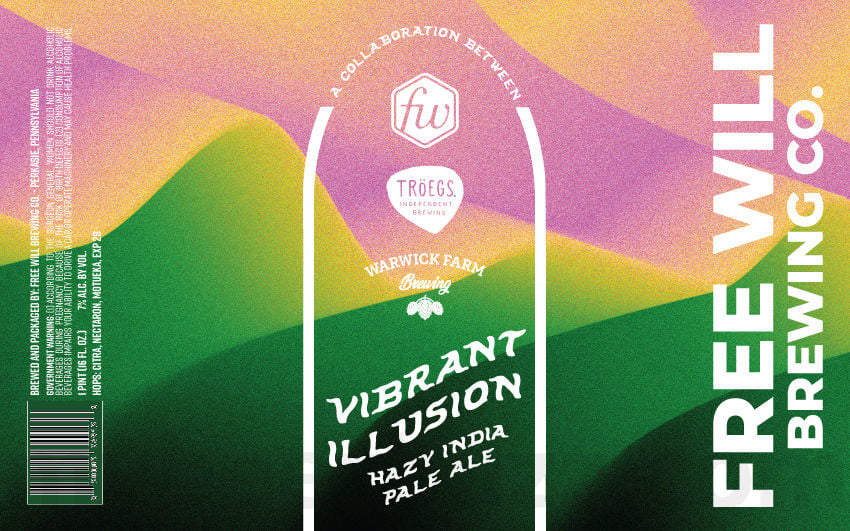 Free Will, Tröegs & Warwick Farm Team Up For Vibrant Illusion
