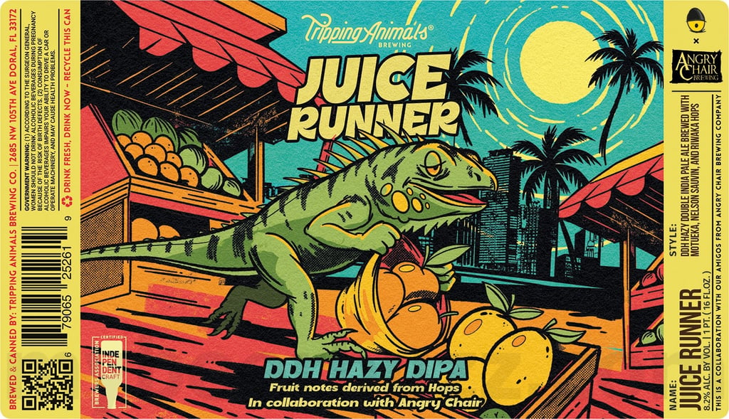 Tripping Animals & Angry Chair Team Up For Juice Runner Cans