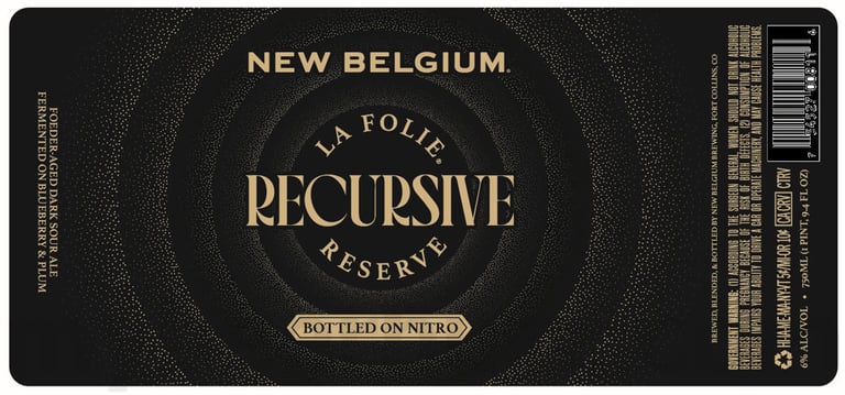 2025 New Belgium La Folie Reserve Recorsive 750ml Bottles