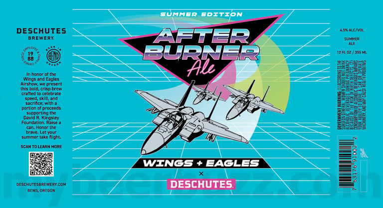 2025 Deschutes After Burner Ale 12oz Cans