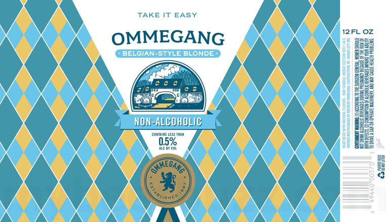 2025 Ommegang Non-Alcoholic-Blonde 12oz Cans