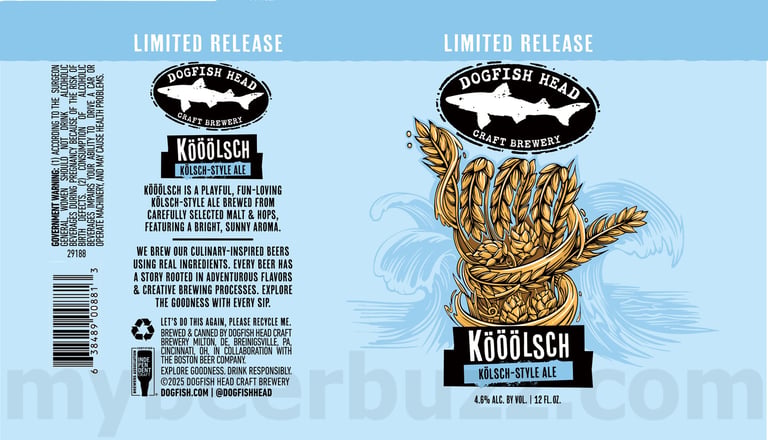 2025 Dogfish Head Kööölsch 12oz Cans