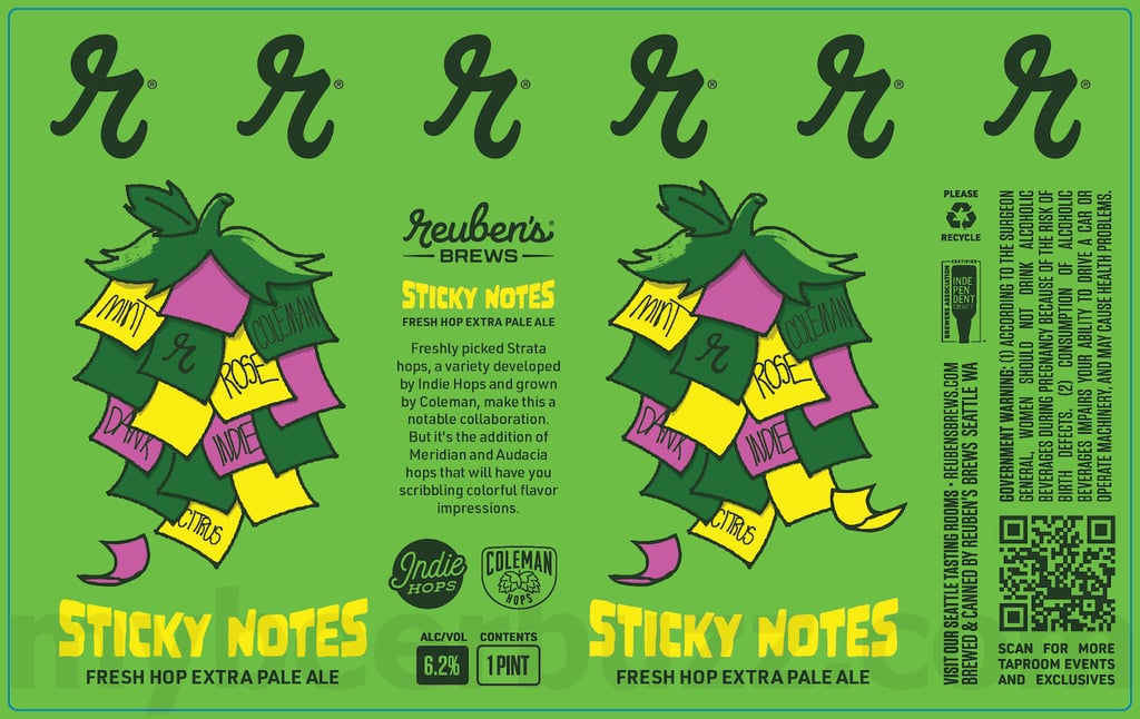 Reuben’s Brews Adding Sticky Notes & Citrus Twist IPA
