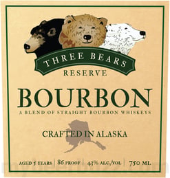 Anchorage Distillery Three Bears Reserve 5 Year Bourbon
