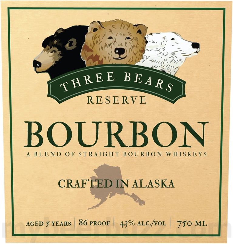 2025 Anchorage Distillery Three Bears Bourbon 750ml Bottles