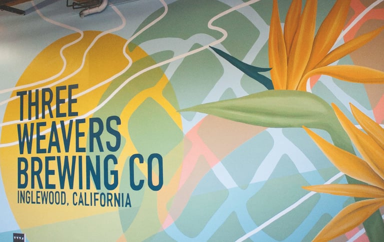 Three Weavers brewing Sign