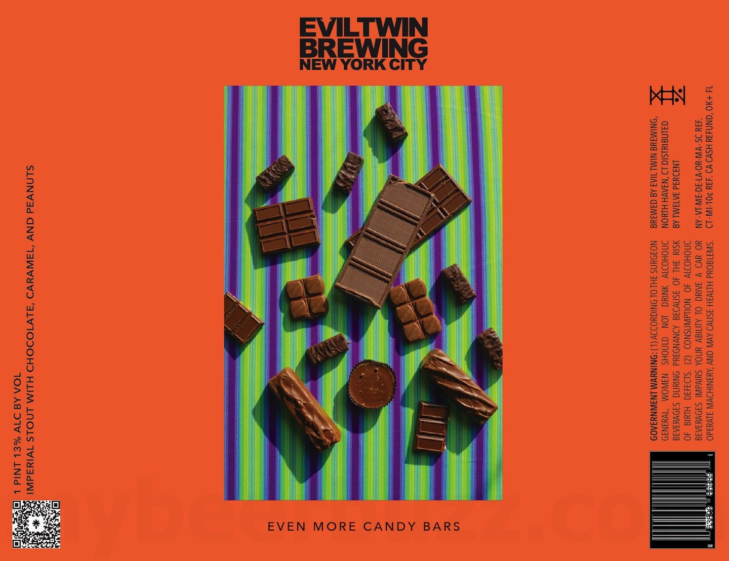 2026 Evil Twin Even More Candy Bars 16-oz Cans