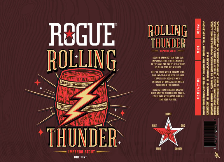 2025 Rogue Rolling Thunder 16oz Cans