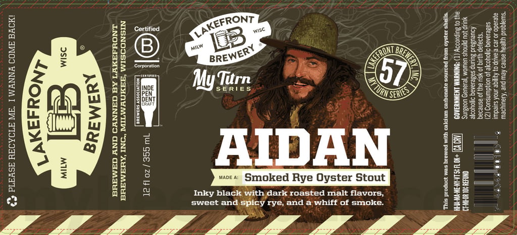 Lakefront Aidan Made A Smoked Rye Oyster Stout Coming To My Turn Series