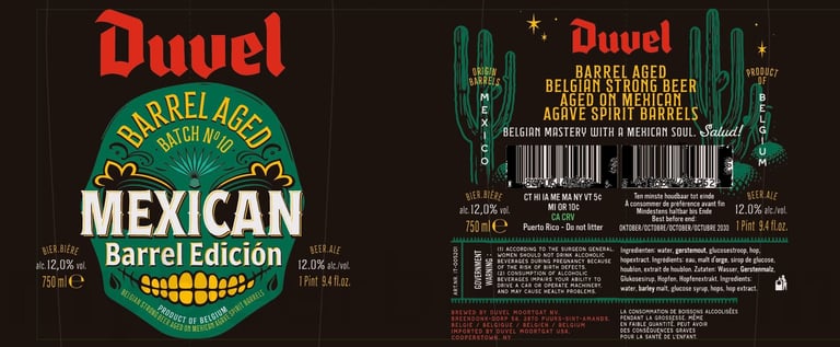 2025 Duvel Mexican Barrel Edición 750ml Bottles