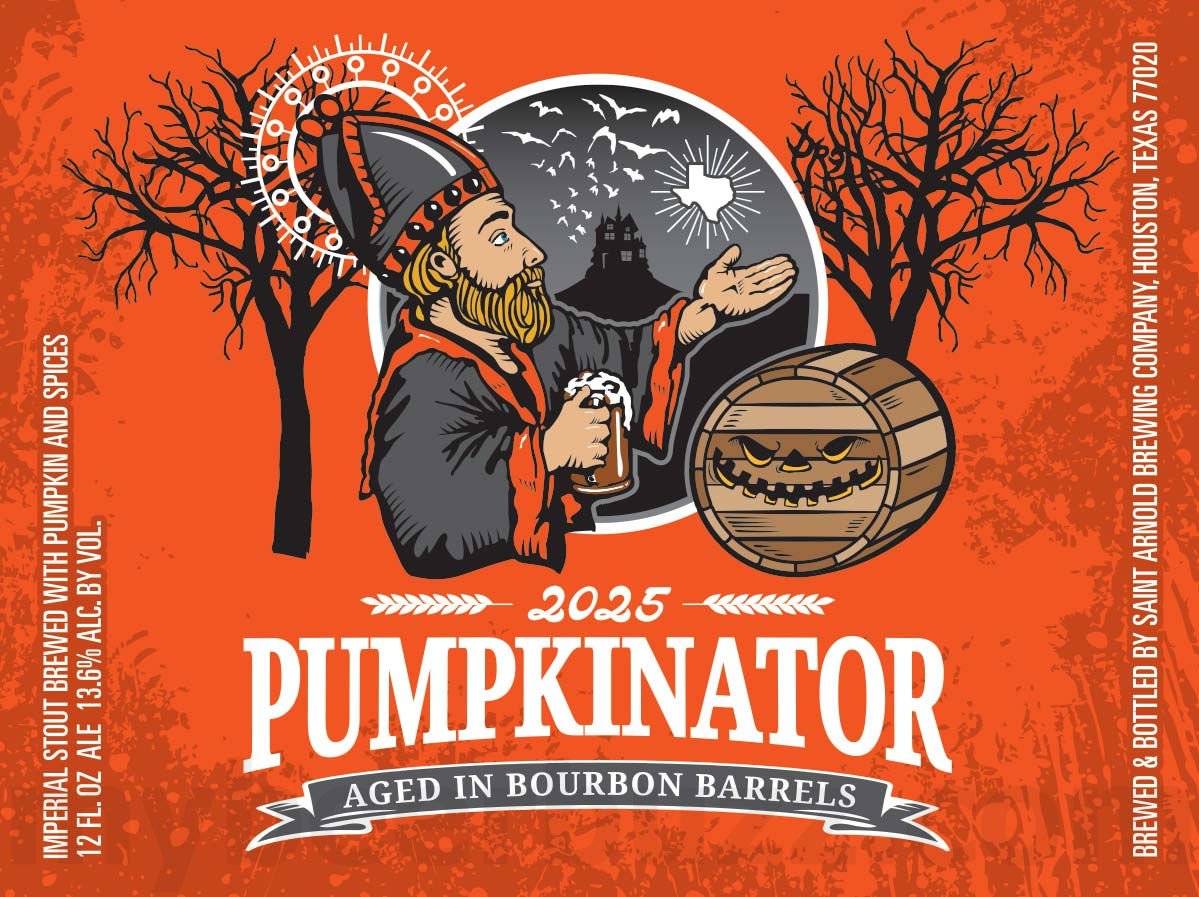 2025 Saint Arnold Bourbon Pumpkinator 12oz Bottles