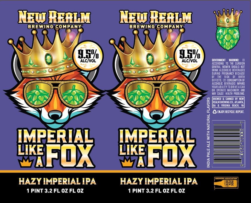 2025 New Realm Imperial Like A Fox 19.2oz Cans