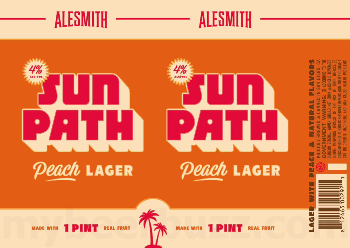 2025 AleSMith Sun Path Pecah Lager 16oz Cans
