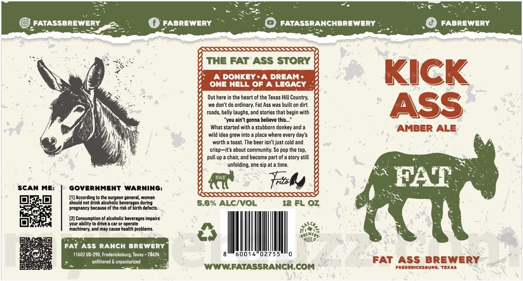 Fat Ass Ranch Brewery Adding Kick Ass Amber Ale Cans