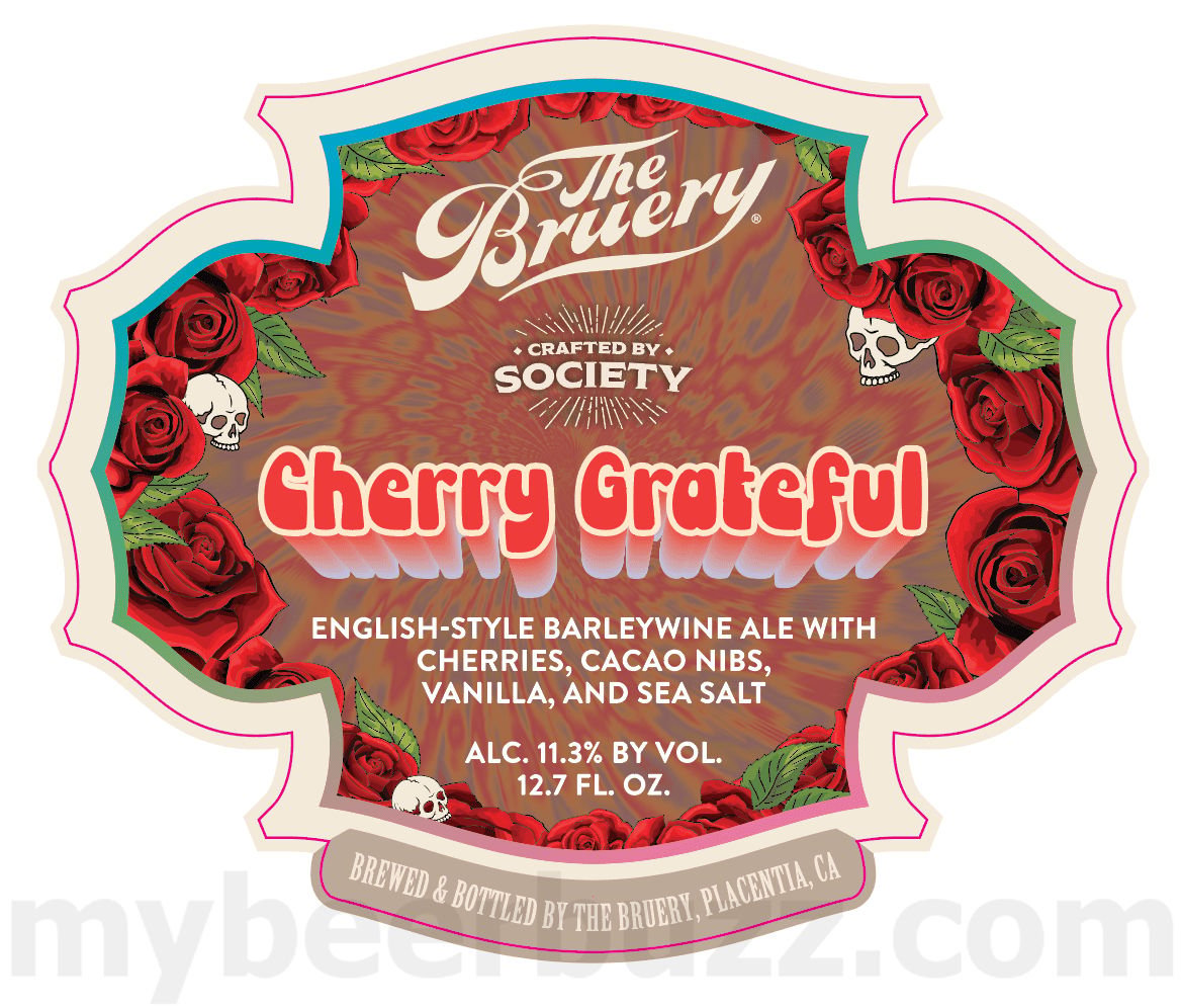 2025 The Bruery Crafted By Society: CHerry Grateful 12.7oz Bottles