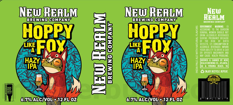 2025 New Realm Hoppy Like A Fox 12oz Cans
