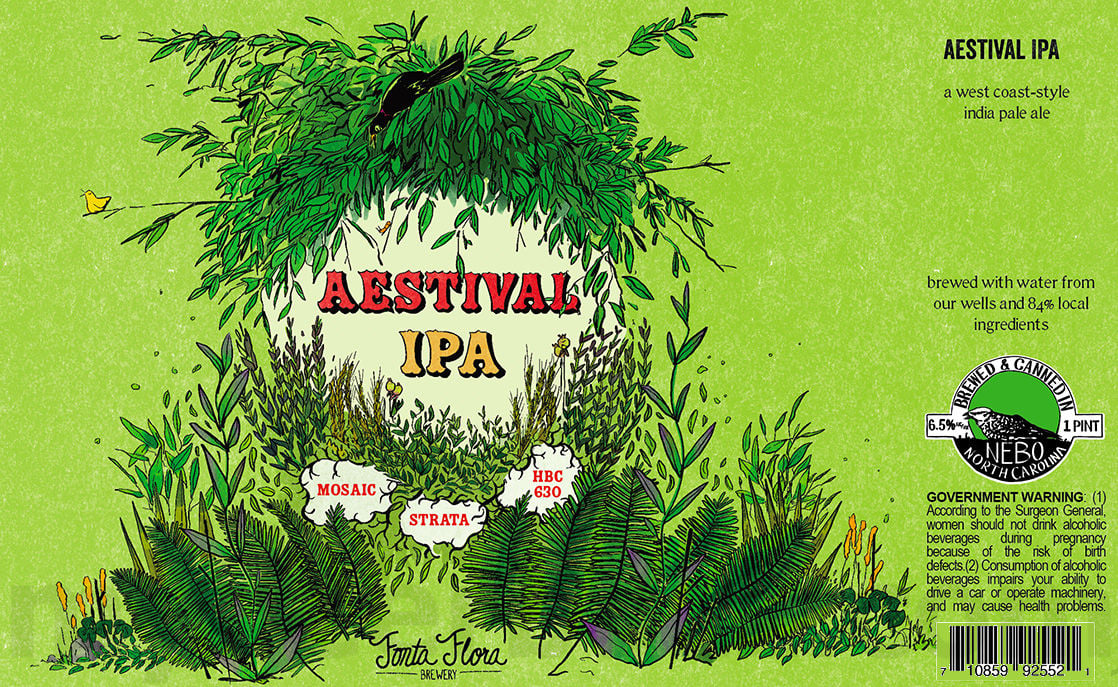 2025 Fonta Flora Aestival IPA 16oz Cans.