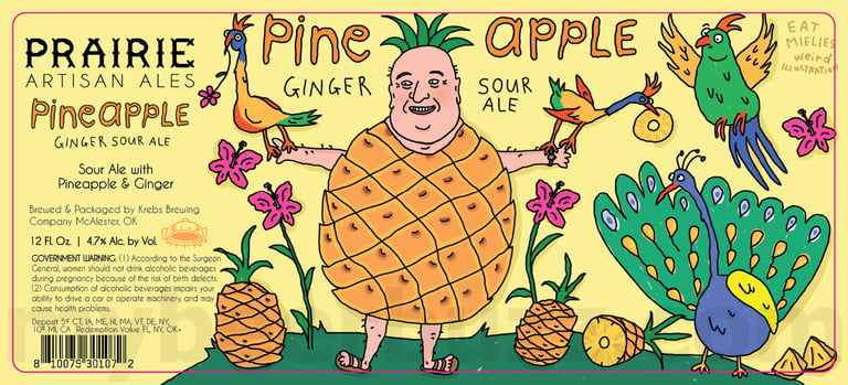 2025 Prairie Artisan Ales Pineapple GInger Sour Ale 12oz Cans