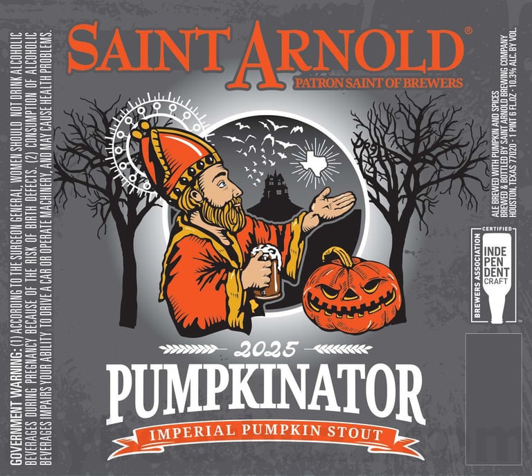 2025 Saint Arnold Pumpkinator 12oz Bottles