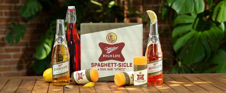 Miller Spaghett-Sicle Dive Bar Spritz