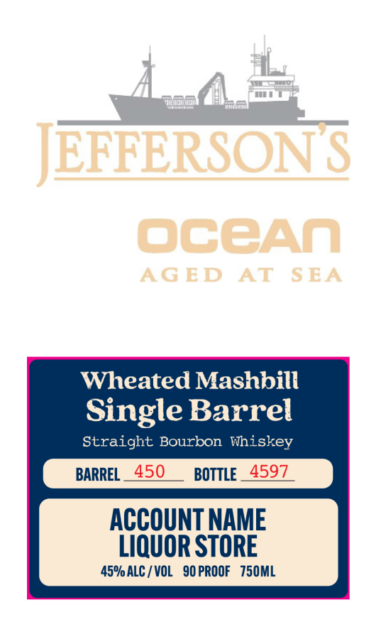 2025 Jefferson's Ocean Aged At Sea Bottles