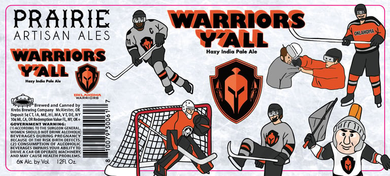 2025 Prairie Wariors Y'all 12oz Cans