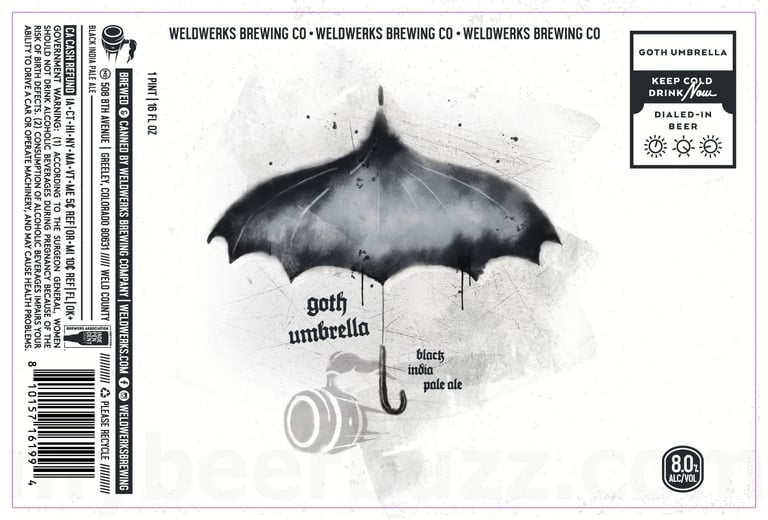 2025 WeldWerks Goth Umbrella 16oz Cans