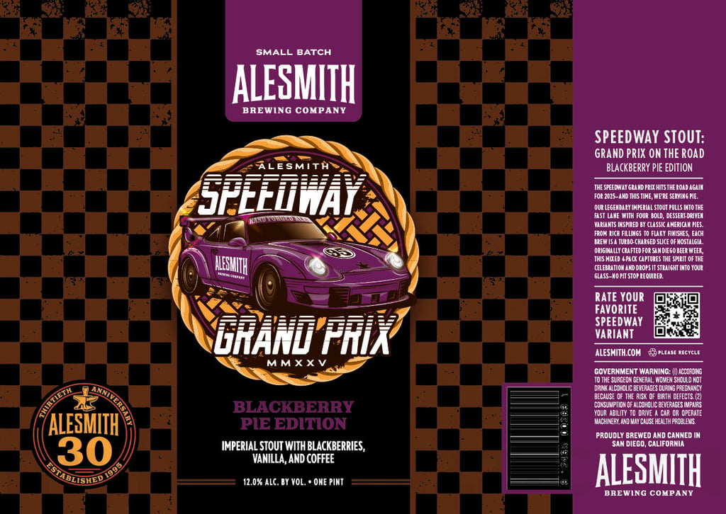 AleSmith Speedway Stout Blackberry Pie Edition & Speedway Stout Chocolate Pecan Pie Edition Coming To Grand Prix 4-Pack