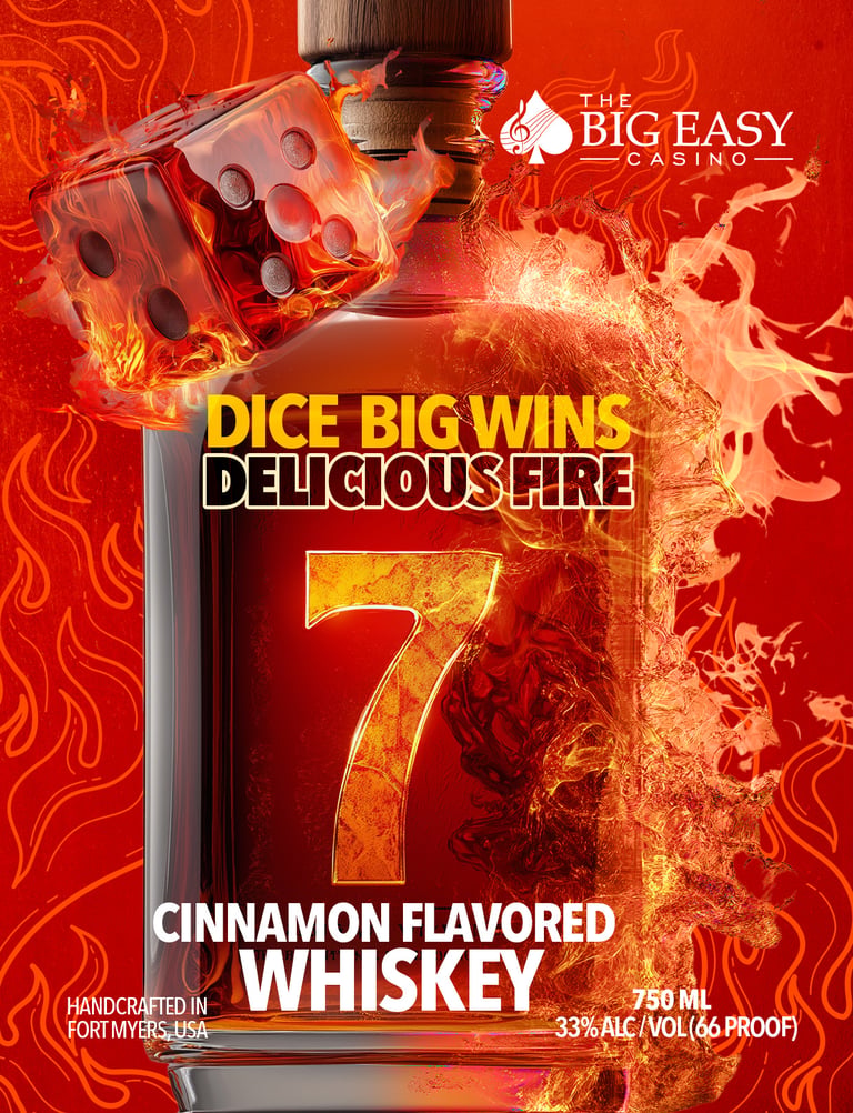 The Big Easy Casino Delicious Fire 750ml Bottles