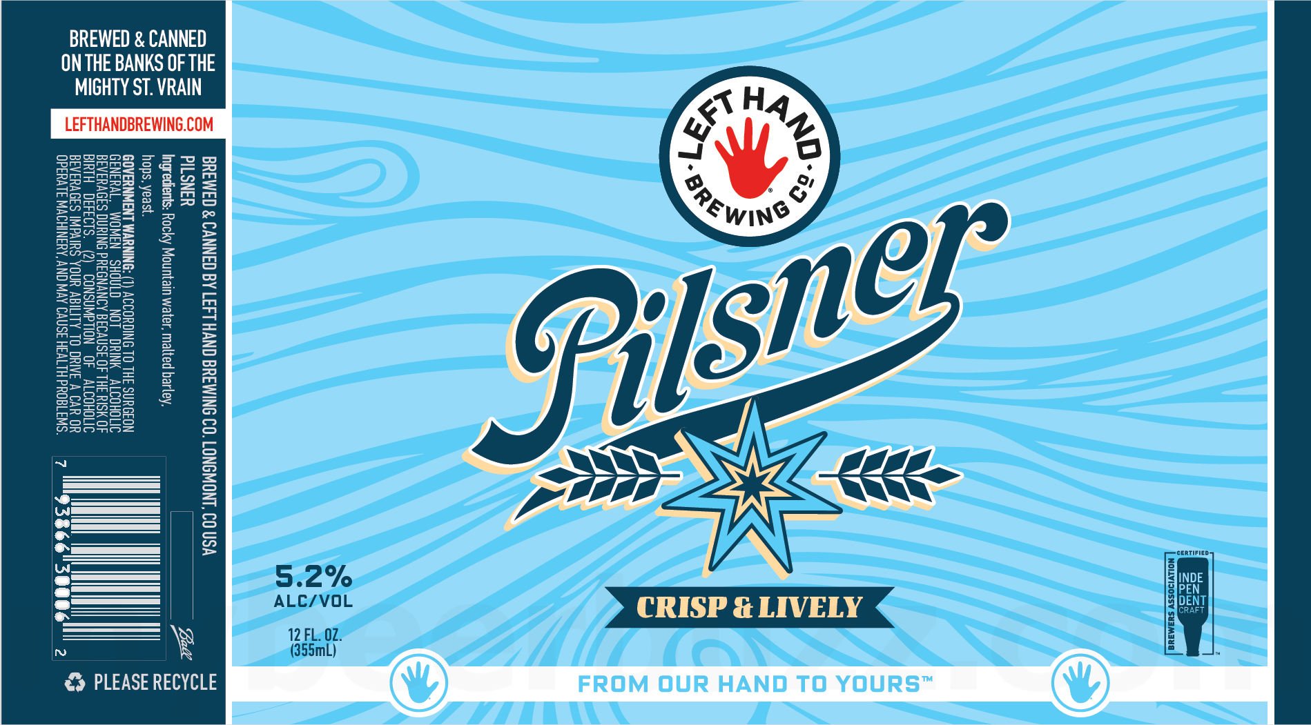 2025 Left Hand Brewing Pilsner 12oz Cans