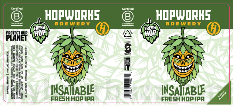 2025 Hopworks Insatiable 12oz Cans