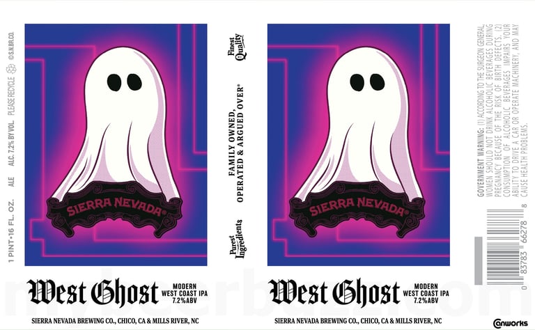 2025 Sierra Nevada West Ghost 16oz Cans
