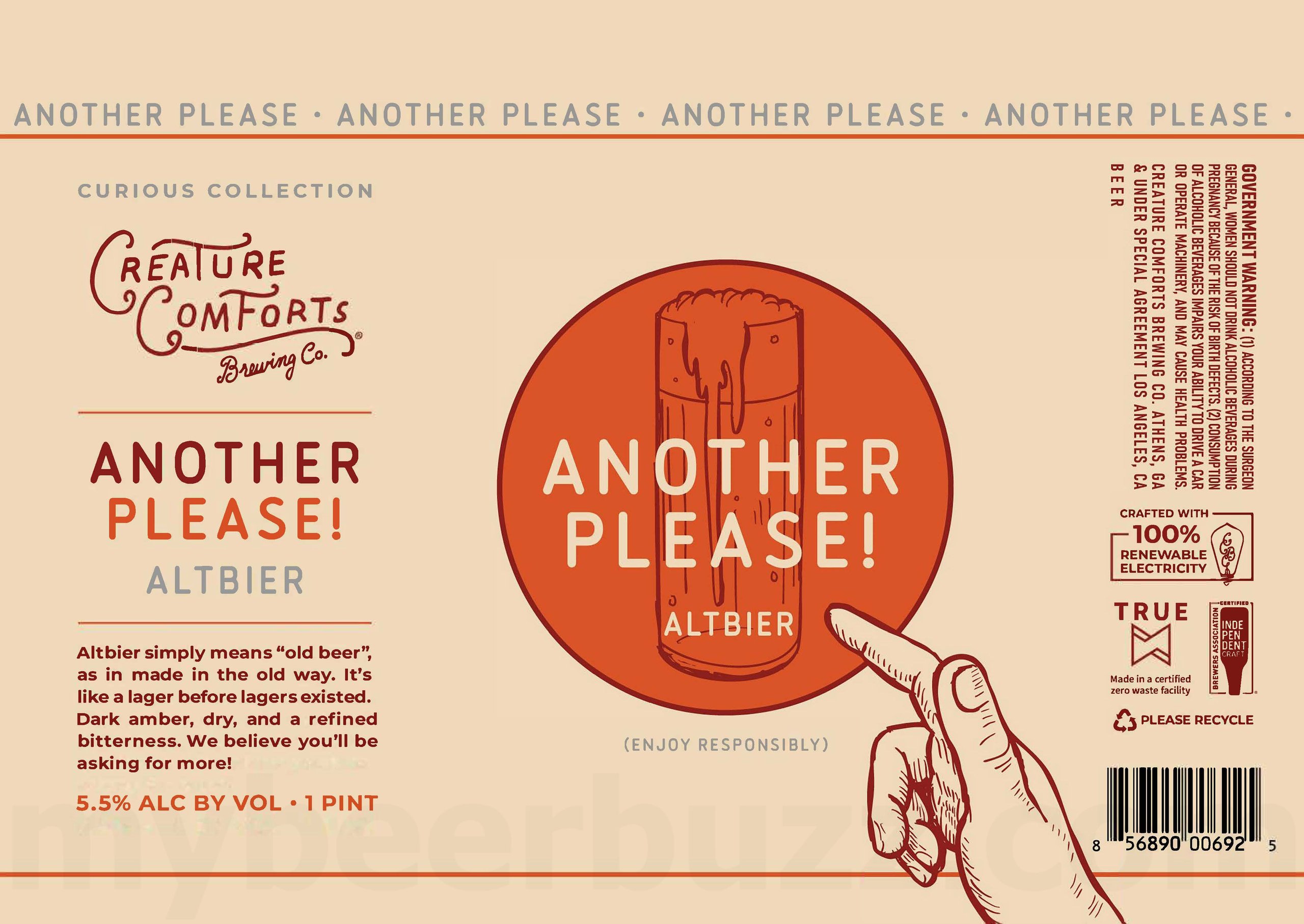 2026 Creature Comforts Another Please! 16-oz Cans