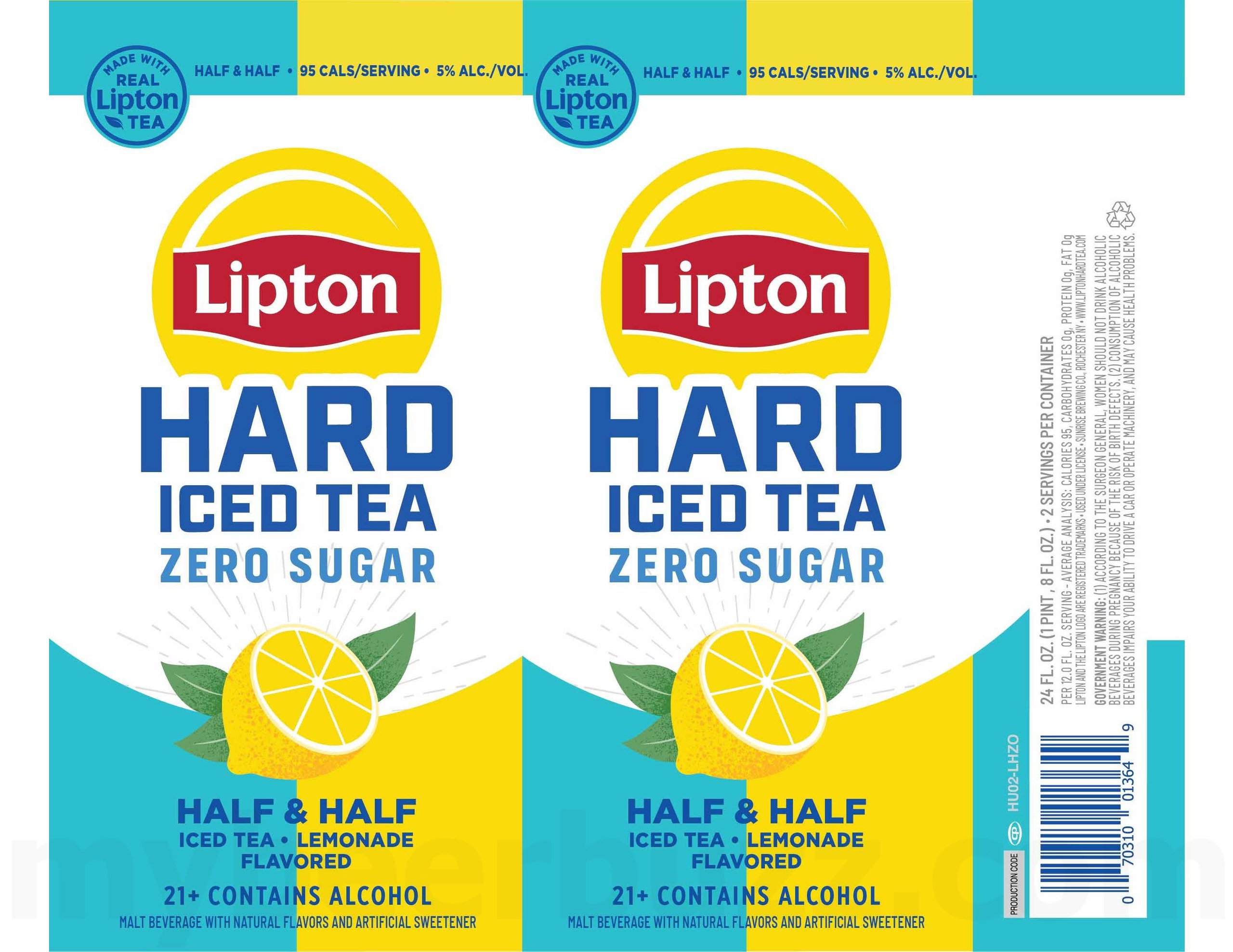 2026 Lipton Hard Iced Tea Zero Sugar Half & Half 24-oz Cans