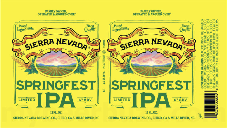 2025 Sierra Nevada Brewing Springfest IPA 12oz Cans