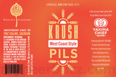 Odell & Yakima Chief Hops Collaborate On Krush Pils Cans