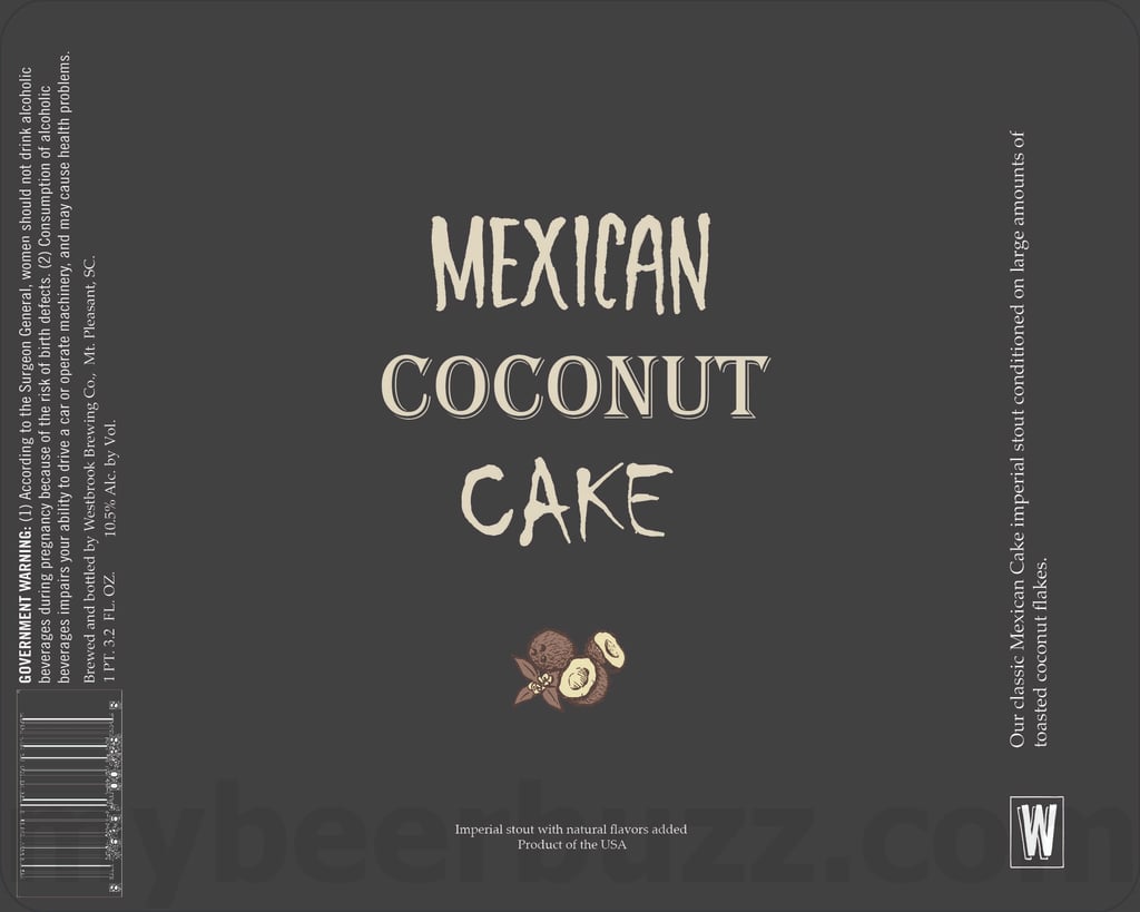 Westbrook Brewing Working On Mexican Coconut Cake, Low And Slow Dunkel, Sunset Shandy & A Very Fine Amber Ale