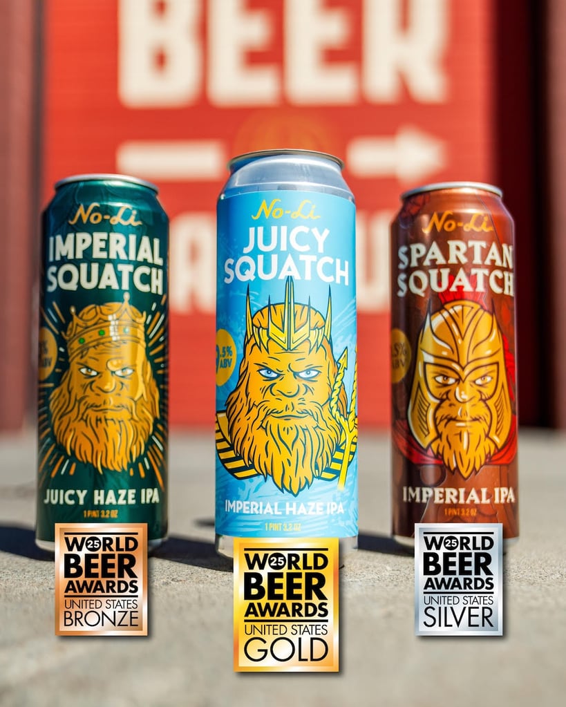 No-Li Squatch Series Imperials Sweep the World Beer Awards in England