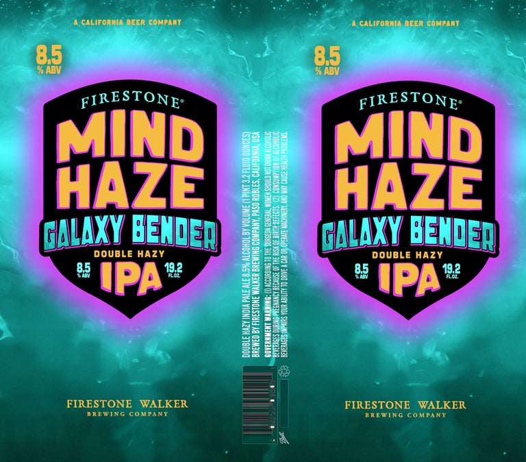 2025 Firestone Walker Mind Haze Galaxy Bender 19.2oz Cans