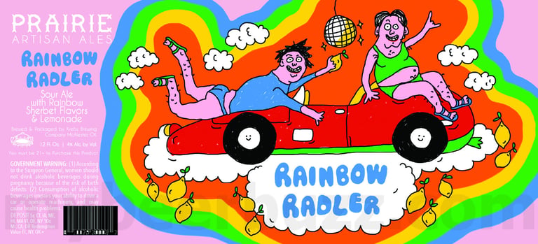 2025 Prairie Artisan Ales Rainbow Radler 12oz Cans