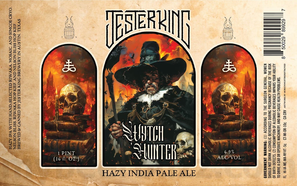 Jester King Adding Wytch Hunter Hazy IPA Cans